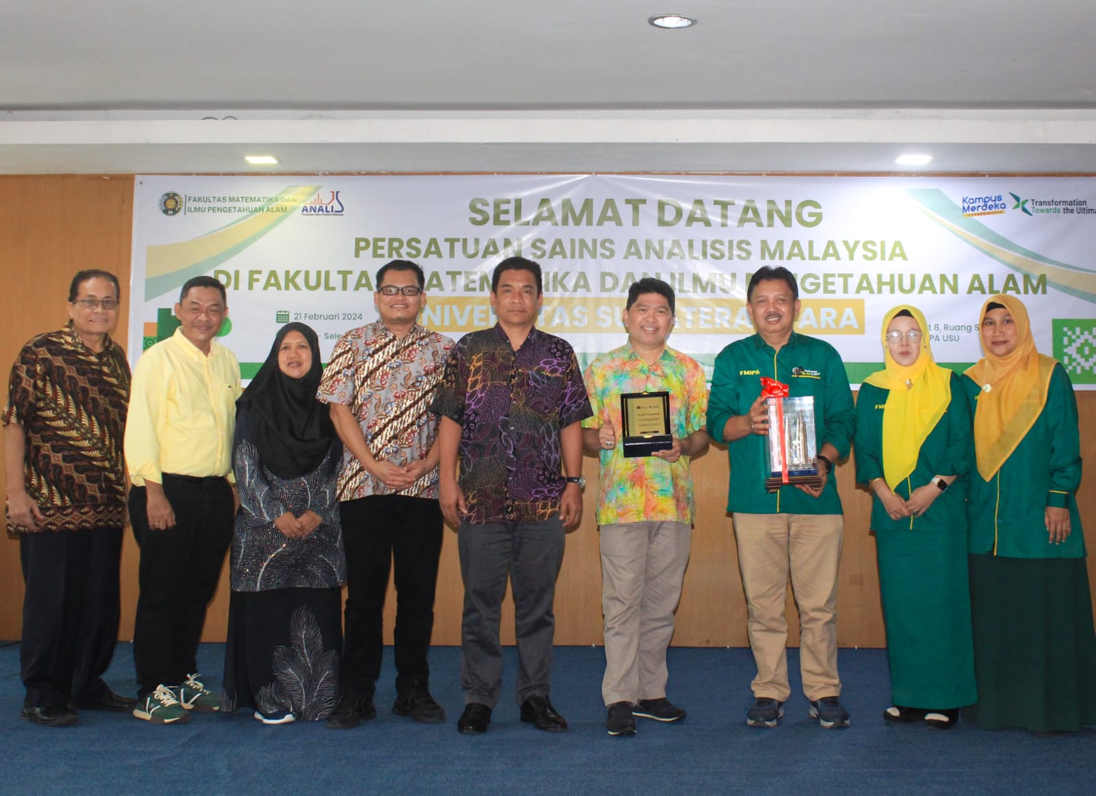 Kunjungan Persatuan Sains Analisis Malaysia ke FMIPA USU